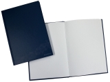 Geschäftsbuch - A5, 96 Blatt, 70 g/qm, blanko, blau