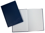 Geschäftsbuch - A5, 96 Blatt, 70 g/qm, kariert, blau