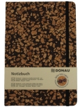 Notizbuch - A5, liniert, 96 Blatt, Recycling Kaffee-Kork-Stoff