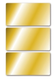 15287 Schmucketikette - 34 x 67 mm, 9 Stück, gold
