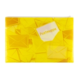 Postmappe - A4+, gelb, mit Zipper
