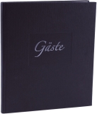 Gästebuch Seda - 23 x 25 cm, 176 Seiten, schwarz