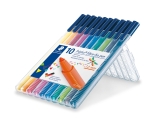 Fasermaler triplus® color 323 - ca. 1,0 mm, Box, 10 Farben
