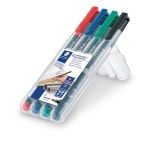 Feinschreiber Universalstift Lumocolor® - permanent, F, 4 Farben