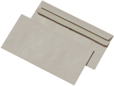 Briefumschläge Recycling - DIN lang (220x110 mm), ohne Fenster, selbsklebend, 75g/qm, 1.000 Stück
