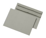 Briefumschläge - C6 (162x114 mm), ohne Fenster, selbstklebend, 75 g/qm, 1.000 Stück, recycling grau