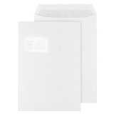 Versandtasche - C4, weiß, haftklebend, Innendruck, 100 g/qm, 250 Stück