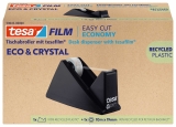 Tischabroller Easy Cut® Economy - für Rollen bis 33m : 19mm, schwarz, 100% Recycling-Plastik