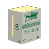 Recycling Notes - 38 x 51 mm, pastellgelb, 6 x 100 Blatt