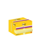 Haftnotizblock Super Sticky - 48 x 73 mm, gelb, 12x 90 Blatt Karton
