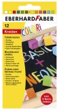 Wandtafelkreide Colori Neon + Basic - 12 Farben sortiert