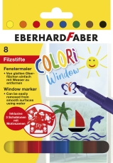 Windowmarker Colori - 1-2 mm, 8 Farben, sortiert, Kartonetui