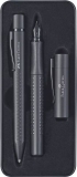 Geschenkset GRIP Edition - Füller+Kugelschreiber, All Black