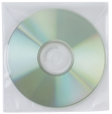 CD/DVD-Hüllen - Ungelocht, transparent, Packung mit 50 Stück