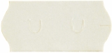Preisauszeichner Etikettenrolle - 26x12 mm, permanent, weiß