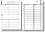 Ersatzkalendarium Tagesplan - A5, 1 Tag / 1 Seite