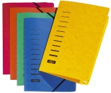Gummizugmappe - A4, 150 Blatt, Pressspan, gelb