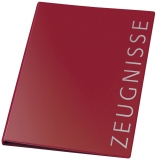 Ringbuch Zeugnisse - rot, A4, PVC , 4-Mechanik, Ring-Ø 16 mm