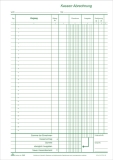 Kassenbuch ohne Umsatzsteuer, 2x50 Bl., DIN A4, Durchschreibepapier, nummeriert