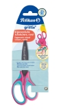 griffix® Schulschere - 14 cm, Lovely Pink, rund, inkl. Namenssticker, Blister