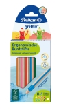 Farbstiftetui griffix® - dick, 8+1 Stück, sortiert, dreikant