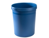 Papierkorb GRIP KARMA - 18 L, rund, Recyclingmaterial, öko-blau