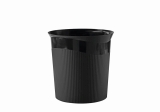 Papierkorb Re-LOOP - 13 Liter, rund, schwarz