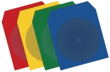 CD/DVD Papierhüllen - farbig sortiert, 100 Stück