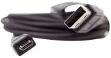 USB Kabel für Smartphones/Tablets - USB 2.0 A auf USB Micro B - 1,2m schwarz