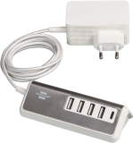 ®estilo USB-Multiladegerät - 1,5m, 4xUSB A + 1xUSB C PD18W