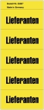 Inhaltsschilder Lieferanten - Beutel mit 100 Stück, gelb