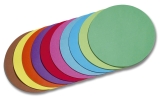Faltblätter rund Ø 10 cm - 10 Farben sortiert, 500 Blatt, 70g/qm
