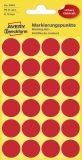 3004 Markierungspunkte - Ø 18 mm, 4 Blatt/96 Etiketten, rot