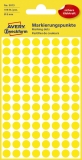 3013 Markierungspunkte - Ø 8 mm, 4 Blatt/416 Etiketten, gelb
