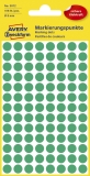 3012 Markierungspunkte - Ø 8 mm, 4 Blatt/416 Etiketten, grün
