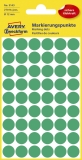 3143 Markierungspunkte - Ø 12 mm, 5 Blatt/270 Etiketten, grün