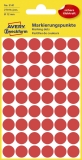 3141 Markierungspunkte - Ø 12 mm, 5 Blatt/270 Etiketten, rot