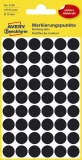 3140 Markierungspunkte - Ø 12 mm, 5 Blatt/270 Etiketten, schwarz