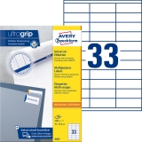 3421 Universal-Etiketten ultragrip - 70 x 25,4 mm, weiß, 3.300 Etiketten, permanent