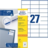 3479 Universal-Etiketten ultragrip - 70 x 32 mm, weiß, 2.700 Etiketten, permanent