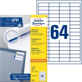 3667 Universal-Etiketten ultragrip - 48,5 x 16,9 mm, weiß, 6.400 Etiketten, permanent