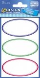 Z-Design 3742, Marmeladen Etiketten, ovale Rahmen, 3 Bogen/12 Etiketten