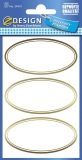 Z-Design 59419, Marmeladen Etiketten, goldener Rahmen, 2 Bogen/6 Etiketten