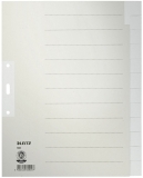 1222 Register - Tauenpapier, blanko, A4 Überbreite, 12 Blatt, grau
