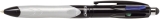 Kugelschreiber 4 Colours GRIP Stylus - dokumentenecht, 0,4 mm, silber/schwarz