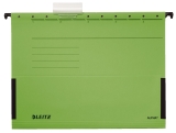 1986 Hängetasche ALPHA® - seitlich mit Fröschen, Pendarec-Karton, grün