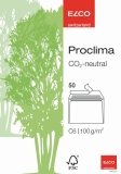 Briefhülle Proclima - C6, hochweiß, Haftklebung, 100 g/qm, 50 Stück Box