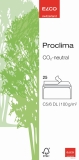 Briefhülle Proclima -  C5/6 DIN lang, hochweiß, Haftklebung, 100 g/qm, 25 Stück Box