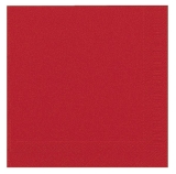Dinner-Servietten 3lagig Tissue Uni brillant rot, 40 x 40 cm, 20 Stück