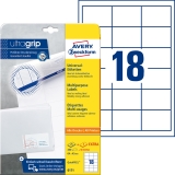 6171 Universal-Etiketten ultragrip - 64 x 45 mm, weiß, 540 Etiketten, permanent